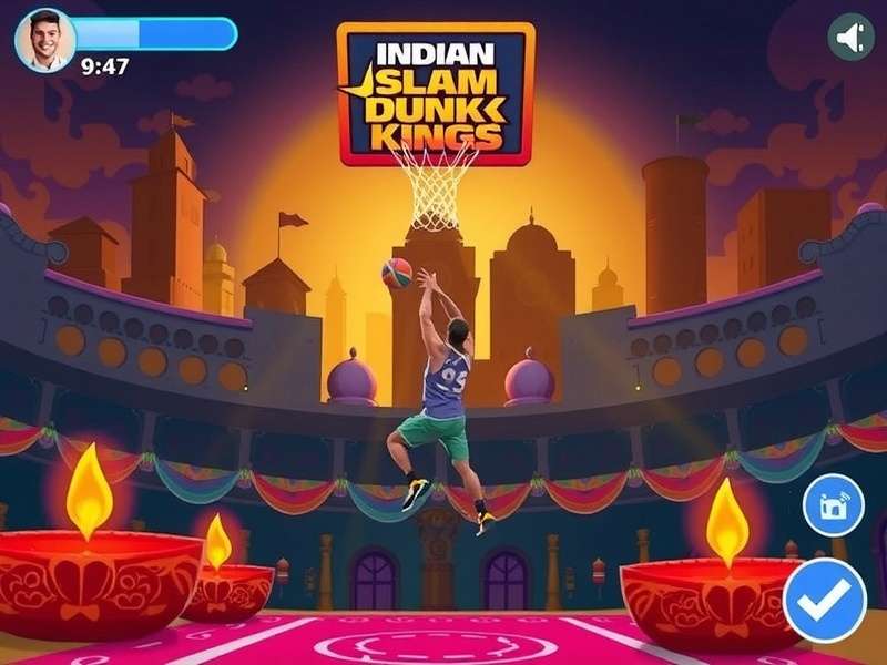Indian Slam Dunk Kings Gameplay Screen